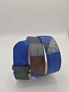 Nabuk patchwork belt